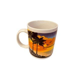Collectible Coffee Mug Cup Oahu Hawaii Sunset by the Sea Multicolor‎